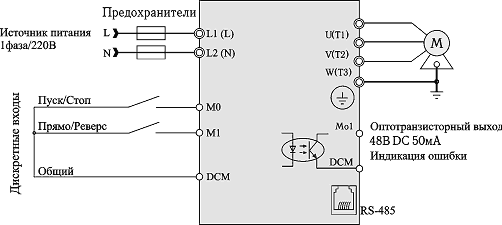 Схема VFD-L